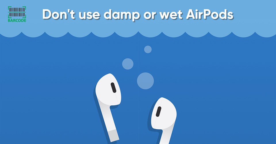 Not to use wet earbuds