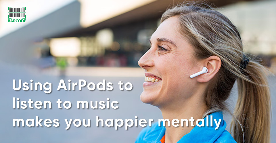 It's relaxing to listen to music with AirPods