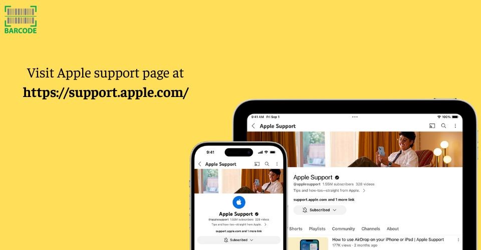 Apple support page
