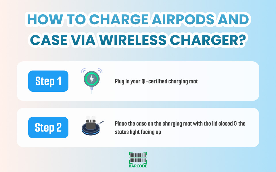 How to charge my AirPods via wireless charger?