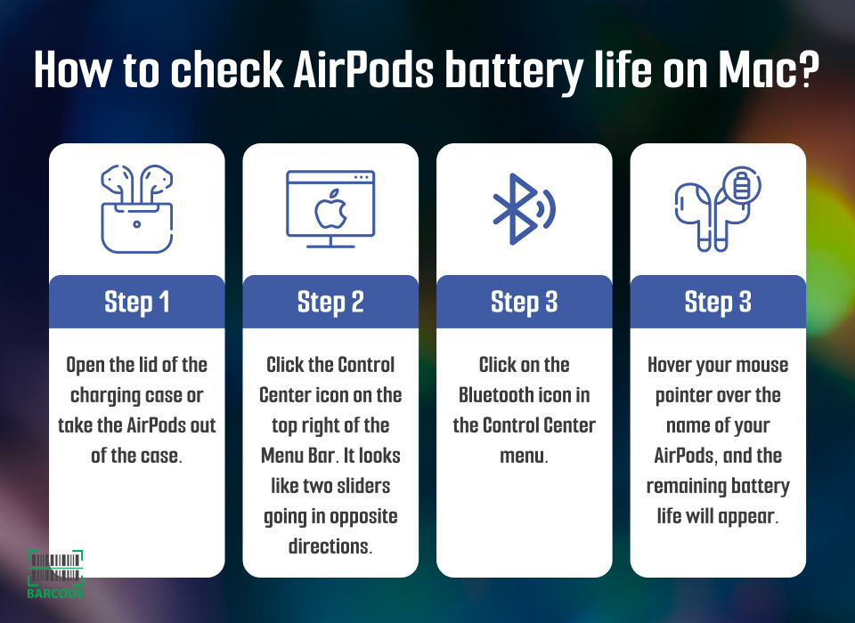 How to check the charge on AirPods on Mac?