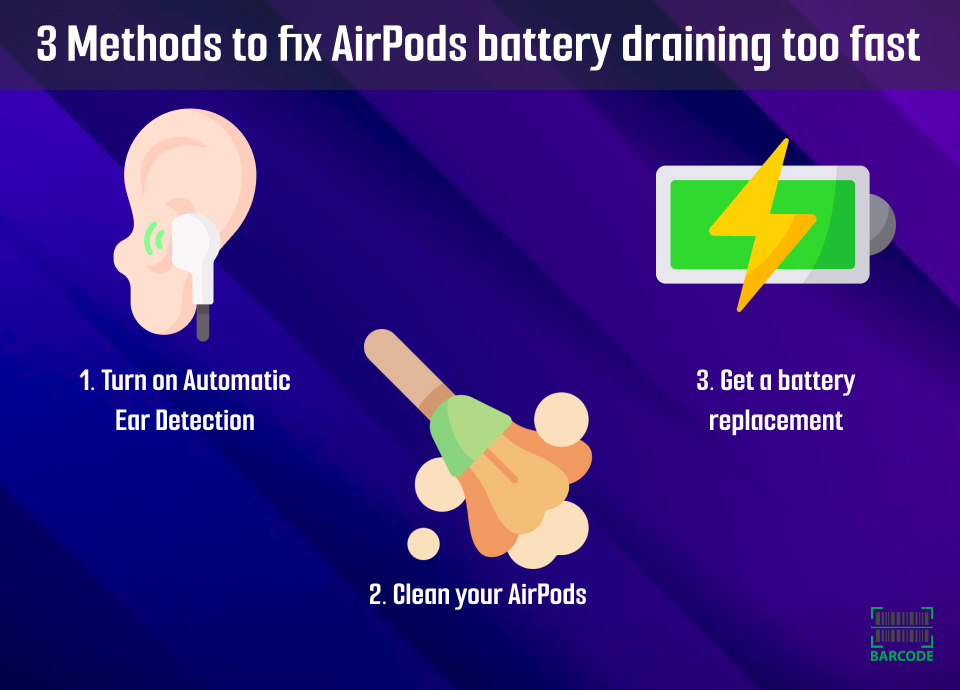 How to fix AirPods battery draining too fast?