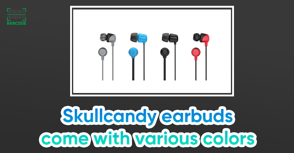 Skullcandy provides earbuds in different colors 