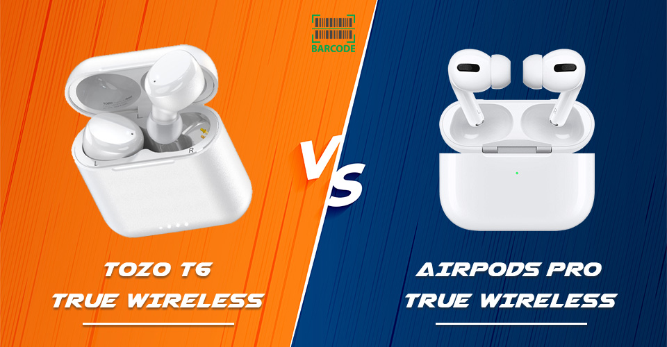  TOZO T6 True Wireless Earbuds vs AirPods Pro Truly Wireless