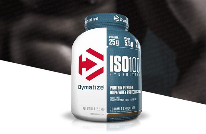 Dymatize ISO 100 Whey powder is good for athletes
