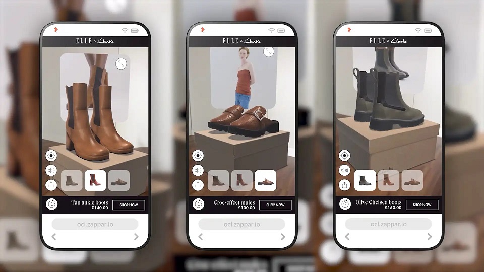 The ELLE x Clarks Shoe Visualizer & Experience by ARCADE