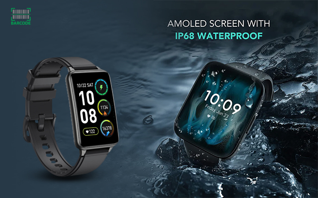 SKG watch with IP68 waterproof