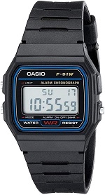 Casio F91W Alarm Chronograph: Best budget