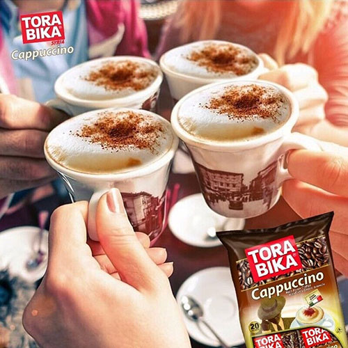Torabika cappuccino instant coffee has alluring flavor