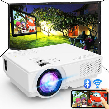NISOO Projector with WiFi and Bluetooth