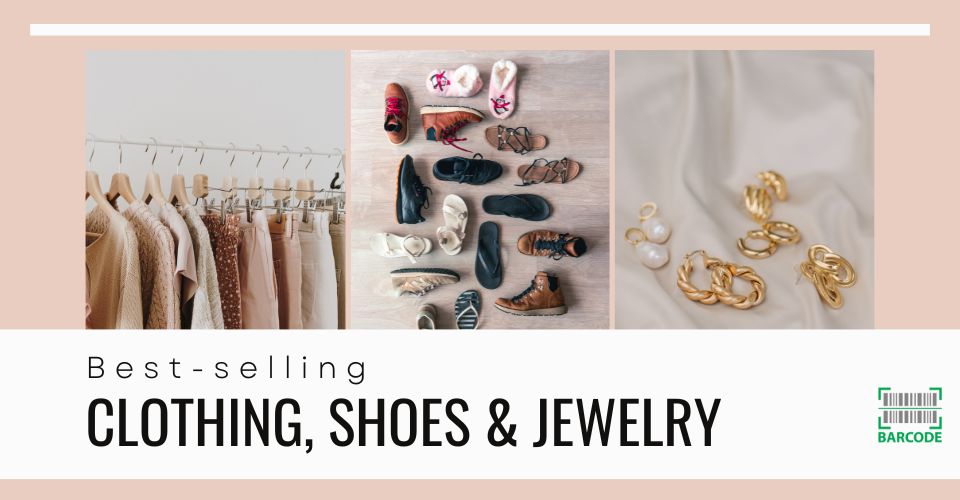 Best selling clothing, shoes, and jewelry