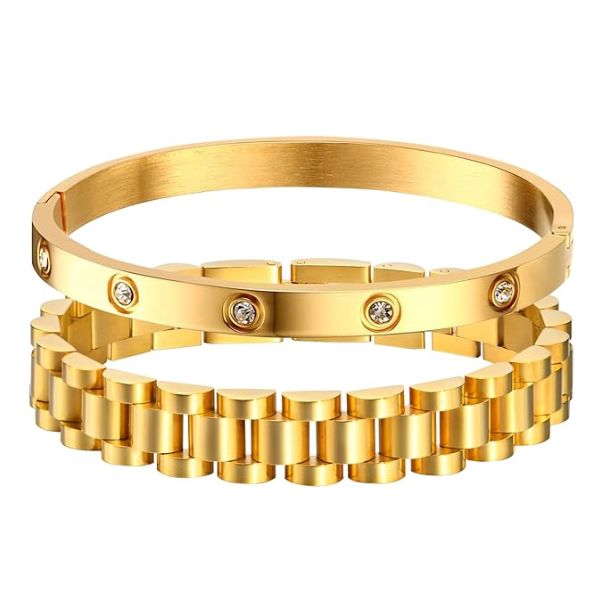 MPRAINBOW Personalized Women Thick Link Bracelet