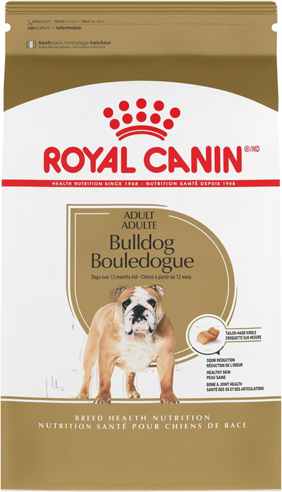 Royal Canin Bulldog Adult Dry Dog Food, 30 lb bag