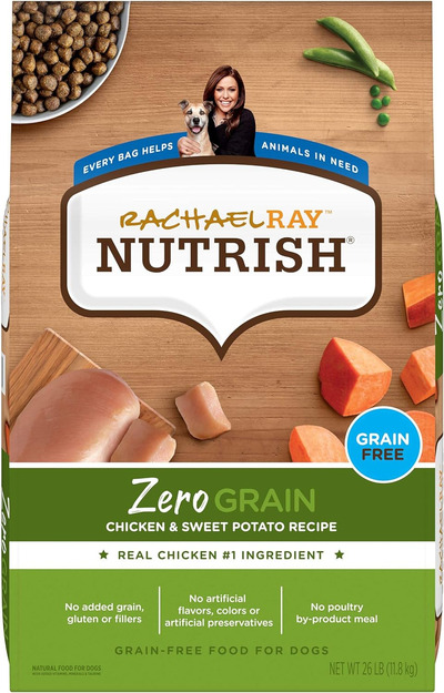 Rachael Ray Nutrish Zero Grain Dry Dog Food, Chicken & Sweet Potato Recipe