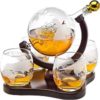 Whiskey Decanter Globe Set