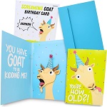 Screaming Goat Birthday Card