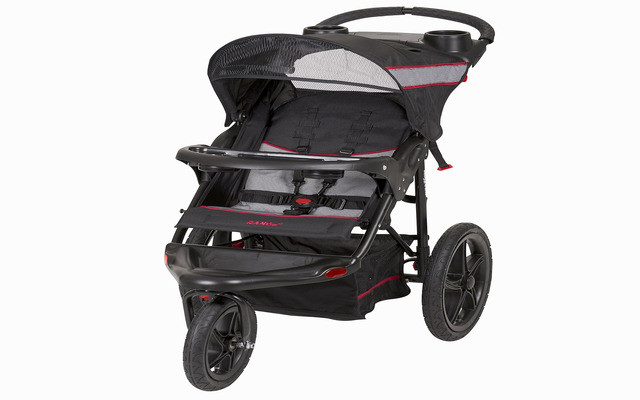 A convenient baby trend range jogger stroller