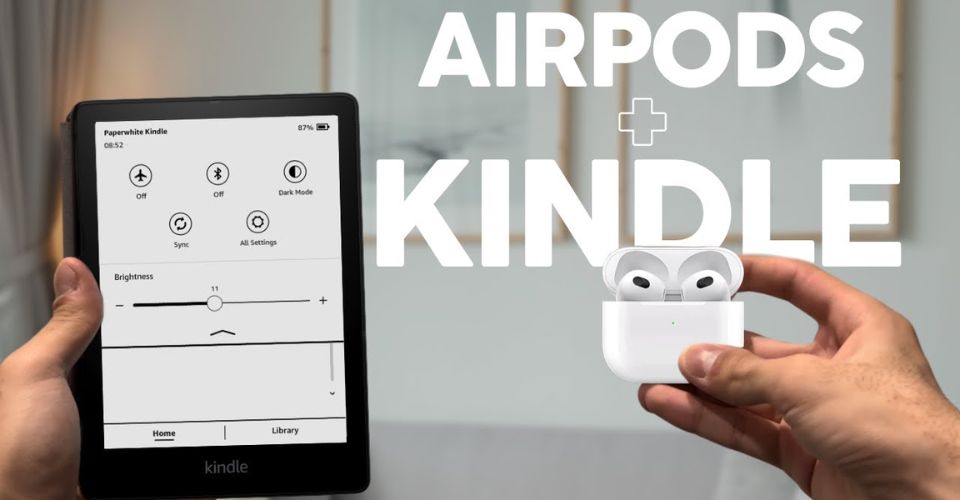 How to connect AirPods to a Kindle?
