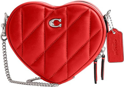 The Coach quilted pillow heart crossbody