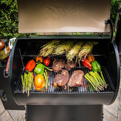 The Traeger Grills Pro 34 electric wood pellet grill and smoker