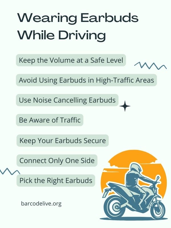 Safety tips for riding with earbuds