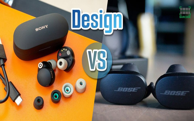 Bose QuietComfort Earbuds vs Sony WF 1000XM4 design