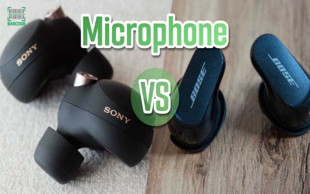 Sony WF-1000XM4 earbuds vs Bose QuietComfort earbuds microphone