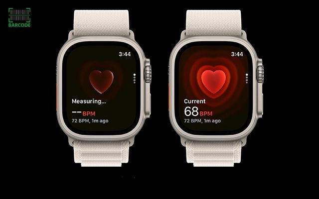 The result on heart rate Apple Watch