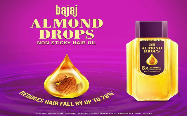 Bajai Almond Drops Hair is non sticky