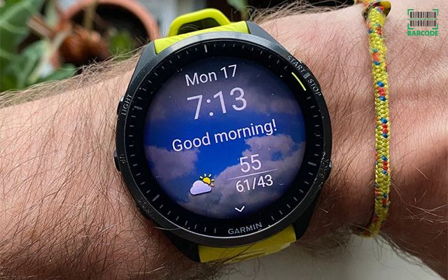 A Garmin hunting watch provides you with weather updates