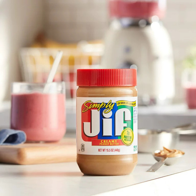 The Jif creamy peanut butter is a favorite item in many families