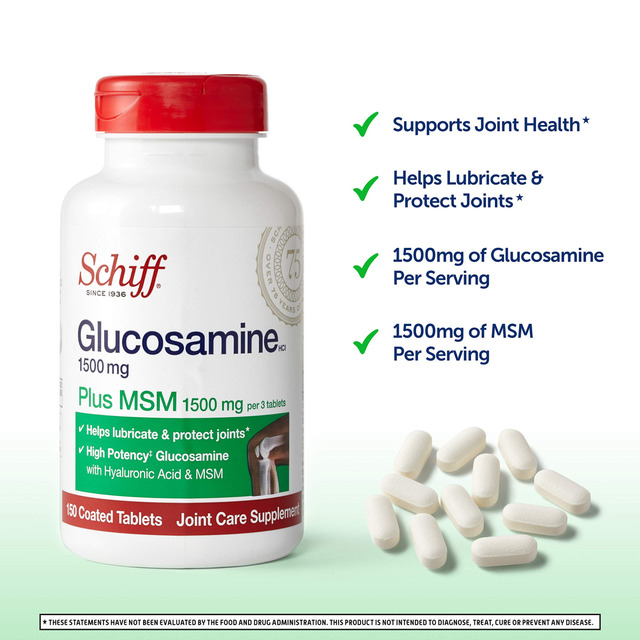 Key benefits of schiff glucosamine plus msm