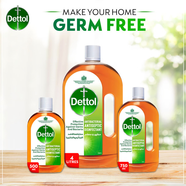 Dettol protects you and your family against bacteria 