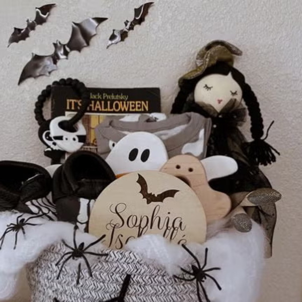 bat Halloween basket