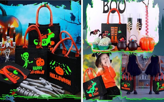 The Halloween trick or treat bags