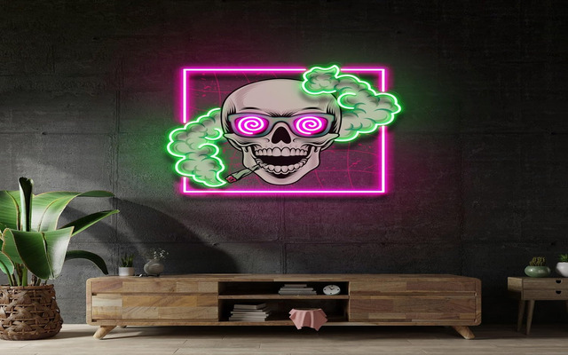 The Skull Neon sign wall decor