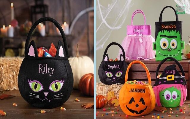 The Halloween trick or treat bucket bag