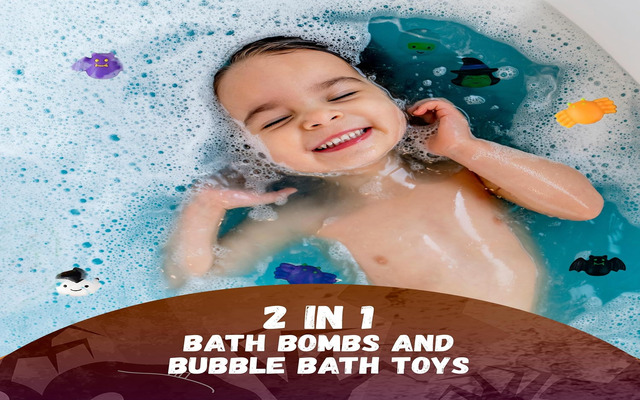 Bath booms and bubble bath toys