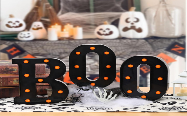 FestalMart LED Marquee Light up Letters "BOO"