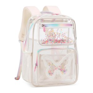 KIDNUO Clear Backpack for Girls Kids