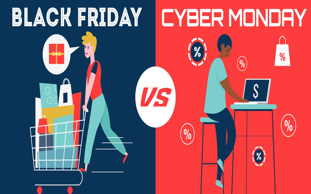 Difference between Black Friday vs Cyber Monday