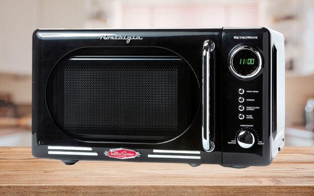 Nostalgia Retro Compact Countertop Microwave Oven