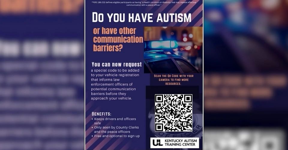 QR Code for Kentucky Drivers with Disabilities & Communication Barriers