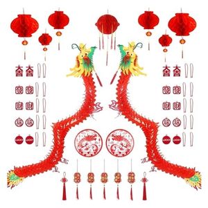 DUNCHATY 2025 Chinese New Year Dragon Lanterns Set