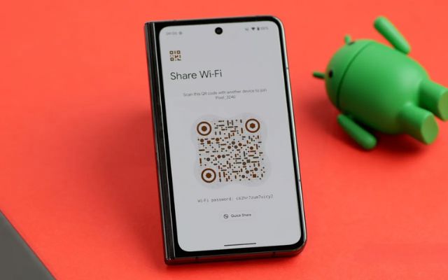 You may change the material for WiFi QR code sharing